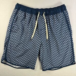 Fair Harbor Men’s L Anchor Swim Trunks Mist Seaview 7.5” Inseam